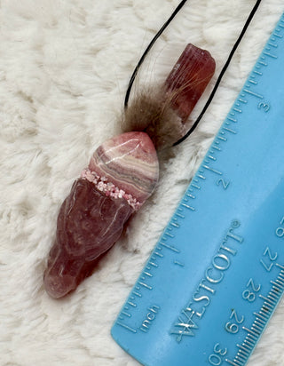 Strawberry Quartz, Pink Tourmaline, Rhodochrosite, Thulite Dragon Traveling Wand, Self-Love, Transformation, Alchemy, Heart Chakra