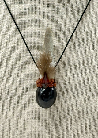 Antler, Star Garnet, Hessonite Garnet, Petrified WoodShamanic Traveling Magic Wand, Energy Healing Pendant, Root, Passion, Fire, Courage