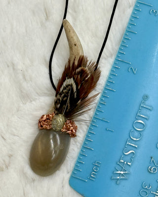 Star Moonstone & Rutilated Quartz Traveling Wand, Intuition, Divine Feminine, Protection