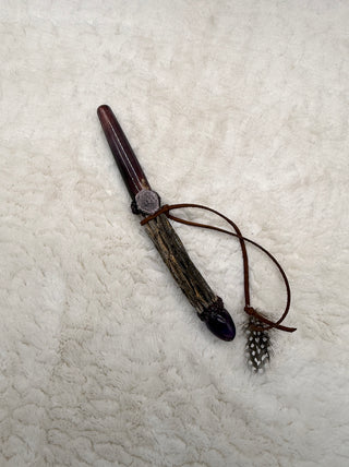 Healing Wand with Mookaite, Ametrine, Ruby Record Keeper & Garnet