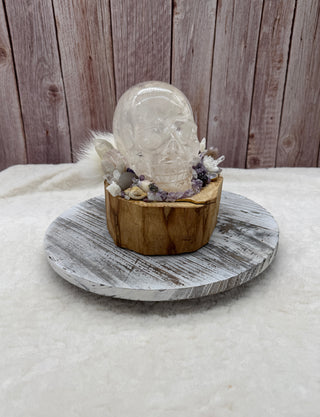 Quartz Skull, Altar, Spiritual Awakening, Intuition, Psychic Awarness