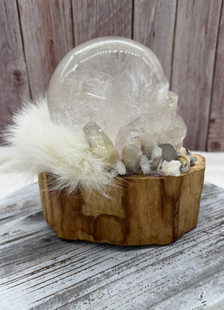 Quartz Skull, Altar, Spiritual Awakening, Intuition, Psychic Awarness
