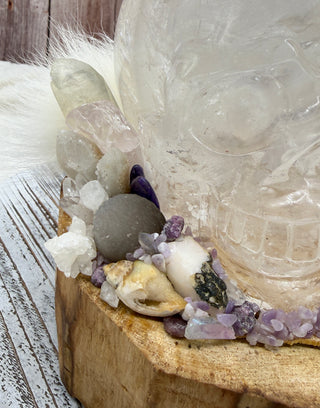 Quartz Skull, Altar, Spiritual Awakening, Intuition, Psychic Awarness