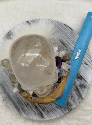 Quartz Skull, Altar, Spiritual Awakening, Intuition, Psychic Awarness
