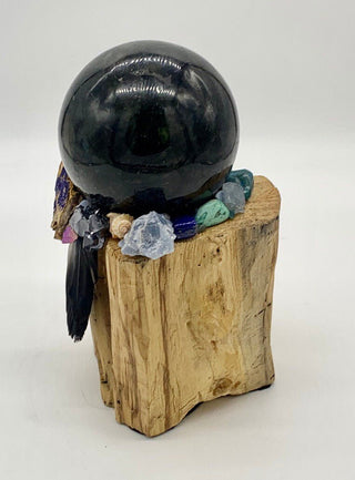 Palo Santo, Labradorite Sphere, Azurite, Smoky Quartz Cluster, Leopard Skin Jasper, Hematite, Shamanic Healing Wand of Light, Orb of Light - Journey There -